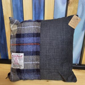 Scatter Cushion - Charcoal Tweed Half