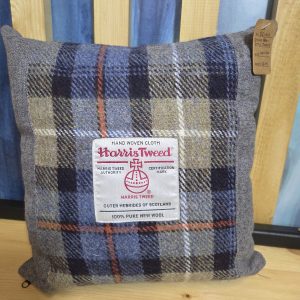 Scatter Cushion - Stone Grey Tweed 3/4